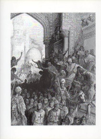 LAMINA V16150: Las Cruzadas. Ilustracion de Gustavo Dore. Modelo 266