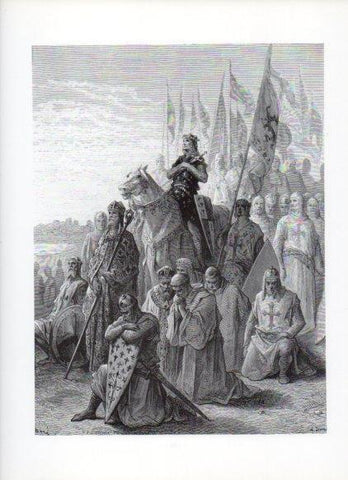 LAMINA V16144: Las Cruzadas. Ilustracion de Gustavo Dore. Modelo 260