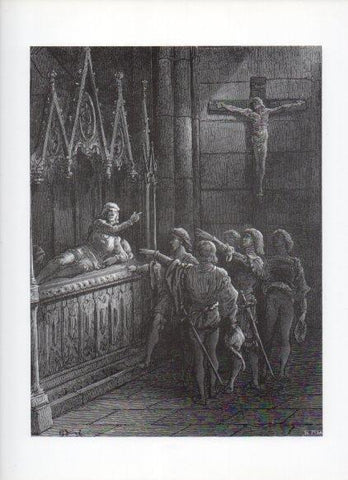 LAMINA V16180: Las Cruzadas. Ilustracion de Gustavo Dore. Modelo 296