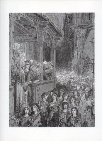 LAMINA V16178: Las Cruzadas. Ilustracion de Gustavo Dore. Modelo 294