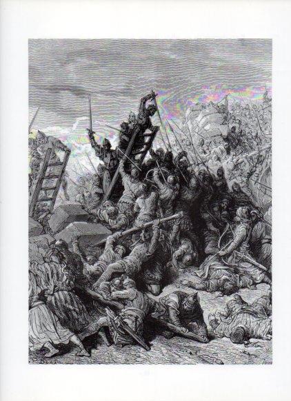 LAMINA V16124: Las Cruzadas. Ilustracion de Gustavo Dore. Modelo 240