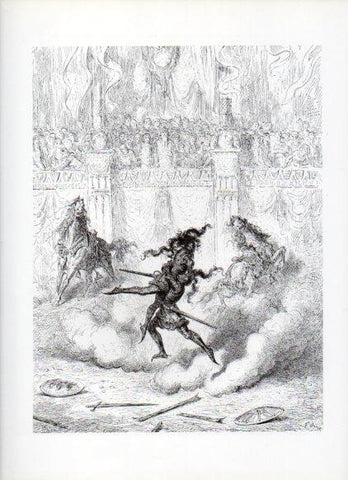 LAMINA V16084: Orlando Furioso ilustracion de Gustavo Dore. Modelo 200
