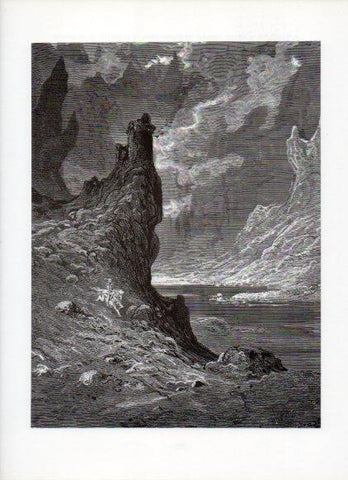 LAMINA V16079: Orlando Furioso ilustracion de Gustavo Dore. Modelo 195