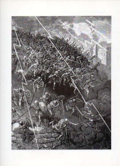 LAMINA V16075: Orlando Furioso ilustracion de Gustavo Dore. Modelo 191