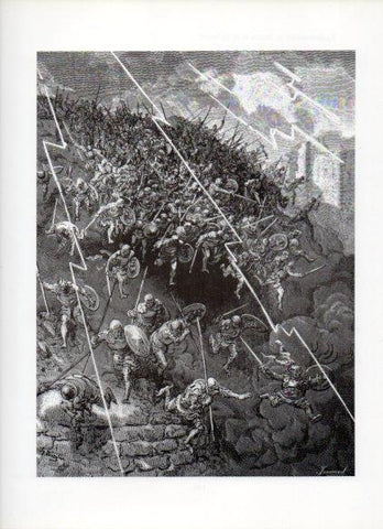 LAMINA V16075: Orlando Furioso ilustracion de Gustavo Dore. Modelo 191