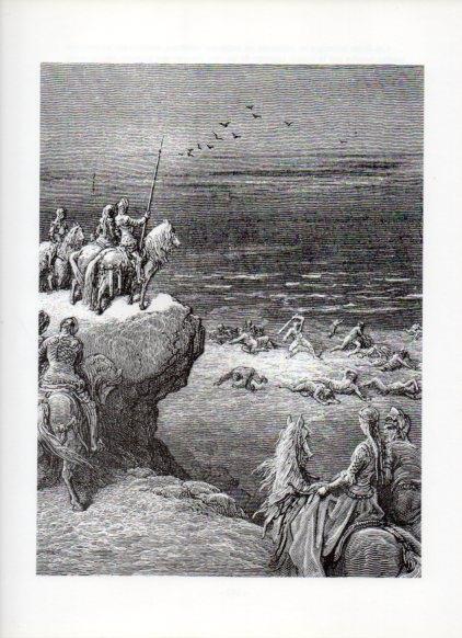 LAMINA V16071: Orlando Furioso ilustracion de Gustavo Dore. Modelo 187