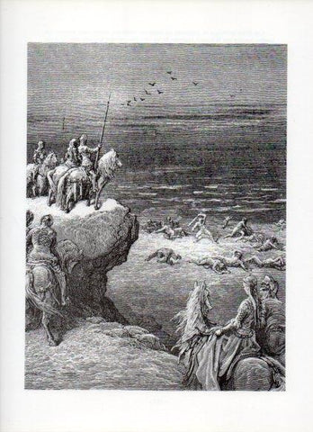 LAMINA V16071: Orlando Furioso ilustracion de Gustavo Dore. Modelo 187
