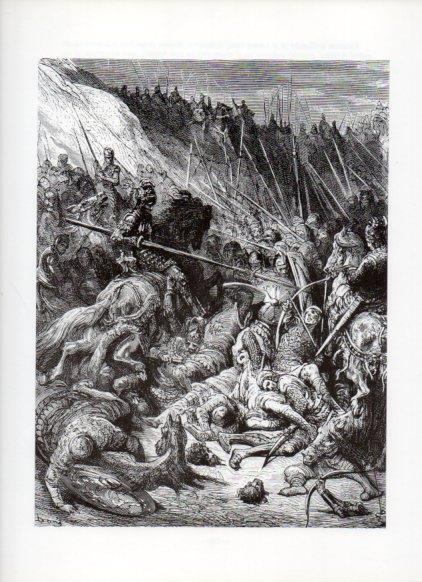 LAMINA V16070: Orlando Furioso ilustracion de Gustavo Dore. Modelo 186