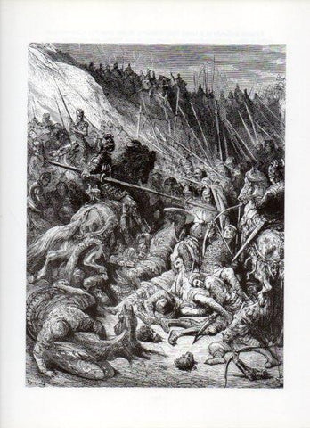 LAMINA V16070: Orlando Furioso ilustracion de Gustavo Dore. Modelo 186