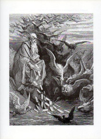 LAMINA V16066: Orlando Furioso ilustracion de Gustavo Dore. Modelo 182