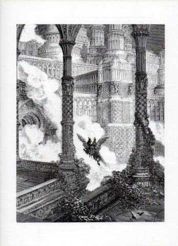 LAMINA V16065: Orlando Furioso ilustracion de Gustavo Dore. Modelo 181
