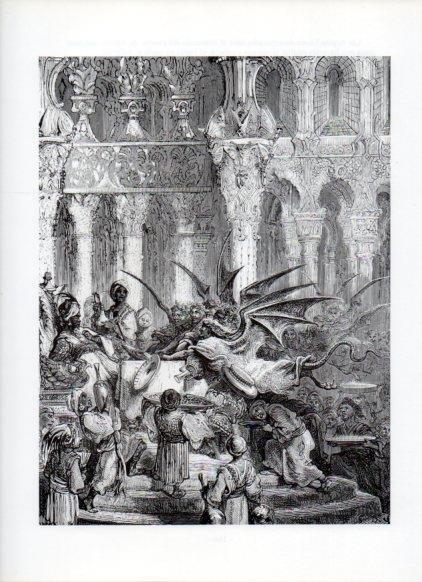 LAMINA V16063: Orlando Furioso ilustracion de Gustavo Dore. Modelo 179