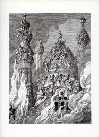 LAMINA V16076: Orlando Furioso ilustracion de Gustavo Dore. Modelo 192