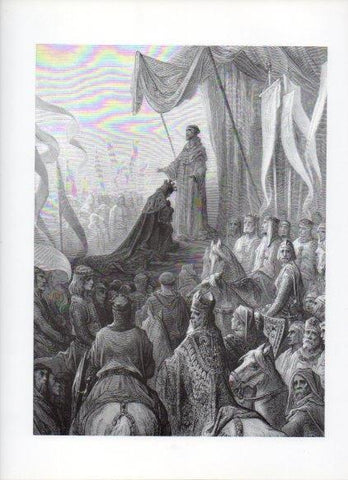LAMINA V16114: Las Cruzadas. Ilustracion de Gustavo Dore. Modelo 230