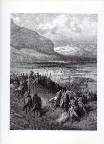 LAMINA V16100: Las Cruzadas. Ilustracion de Gustavo Dore. Modelo 216