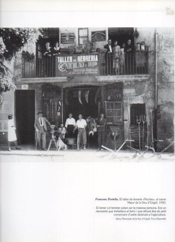 LAMINA V16278: Taller de ferreteria Nicolau en la Seu d'Urgell año 1930