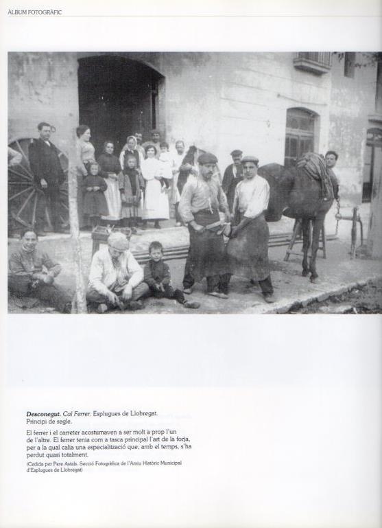 LAMINA V16277: Herreros en Esplugues de Llobregat en 1900