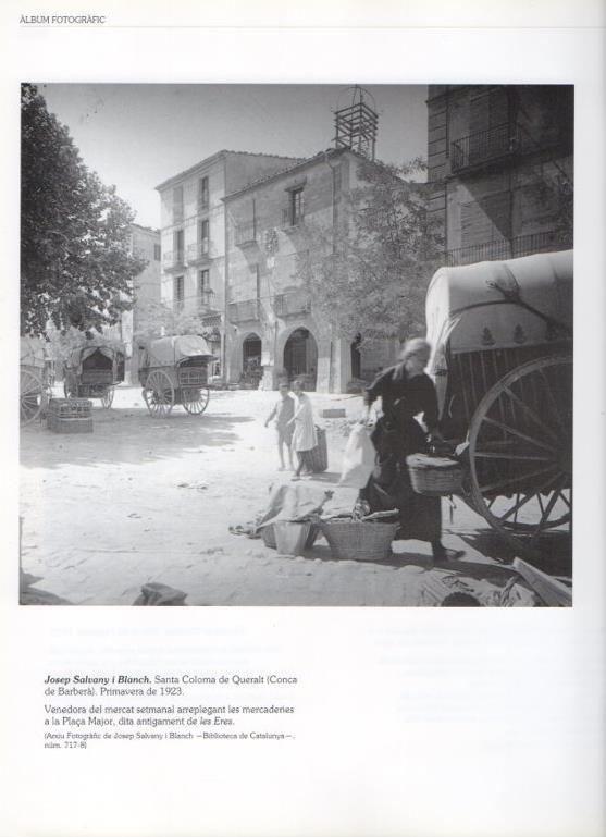 LAMINA V16260: Vendedora en el mercado de Santa Coloma de Queralt primavera de 1923