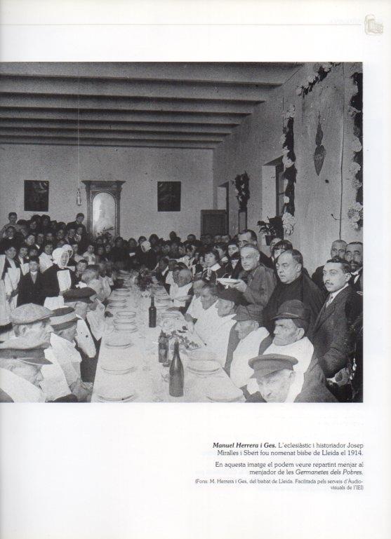 LAMINA V16298: Josep Miralles i Sbert en el comedor de las Germanetes dels Pobres de Lleida 1914