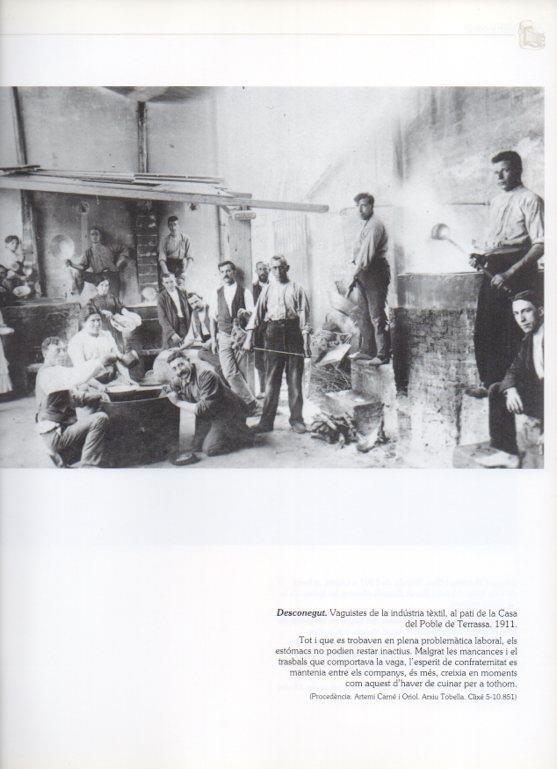 LAMINA V16297: Huelguistas textiles en la Casa del Poble de Terrassa en 1911