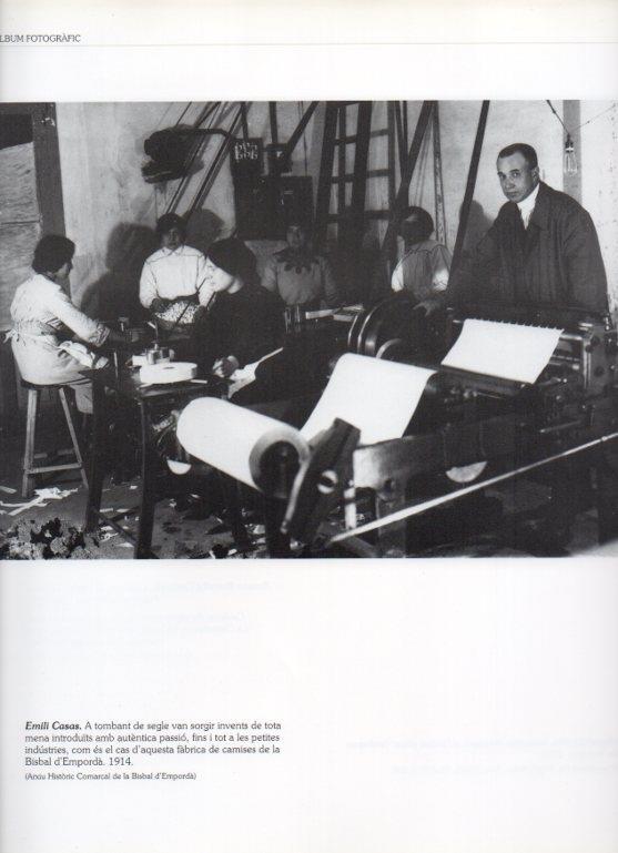 LAMINA V16295: Fabrica de camisas en La Bisbal d'Emporda año 1914