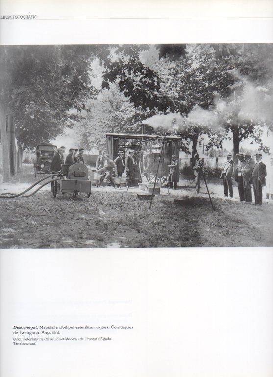 LAMINA V16299: Material movil para esterilizar aguas, Tarragona 1920
