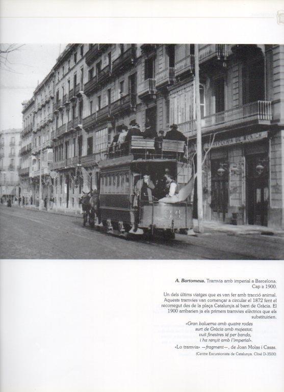 LAMINA V16252: Tranvia con imperial en Barcelona año 1900