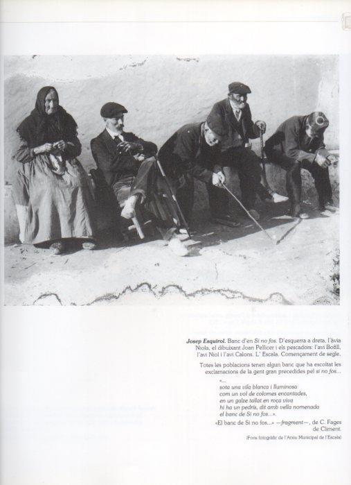 LAMINA V16208: Dibujante Joan Pellicer en La Escala en 1900
