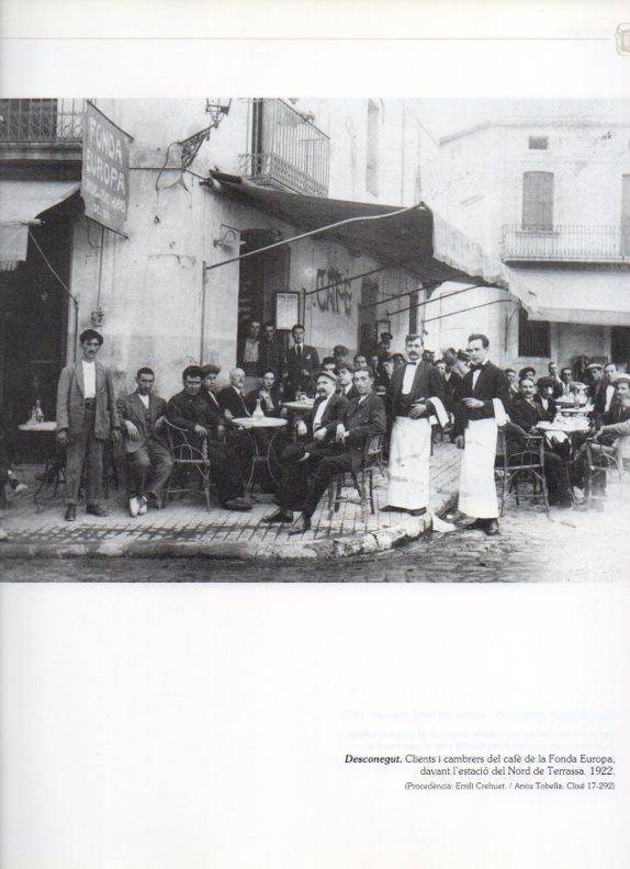 LAMINA V16218: Vista del Cafe de la Fonda Europa de Terrassa 1922
