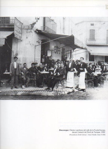 LAMINA V16218: Vista del Cafe de la Fonda Europa de Terrassa 1922