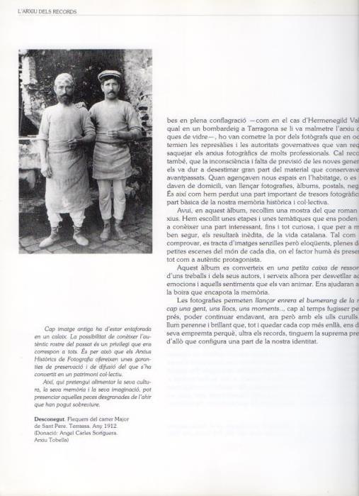 LAMINA V16201: Panaderos de la calle Major de Sant Pere, Terrassa 1912