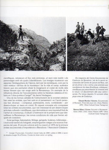 LAMINA V16195: Excursionistas en el Montsant años 1920 y Excursion a Montserrat 1905 -1910