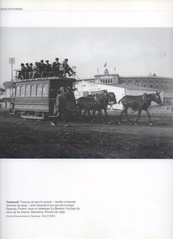 LAMINA V16251: Tranvia en la Plaça Espanya de Barcelona principios de 1900