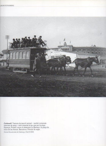 LAMINA V16251: Tranvia en la Plaça Espanya de Barcelona principios de 1900
