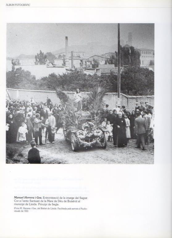 LAMINA V16237: Entronizacion del Sagrado Corazon en Santuari de la Mare de Deu de Butsenit en 1900