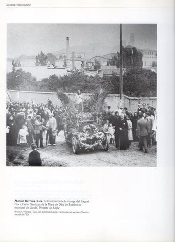 LAMINA V16237: Entronizacion del Sagrado Corazon en Santuari de la Mare de Deu de Butsenit en 1900