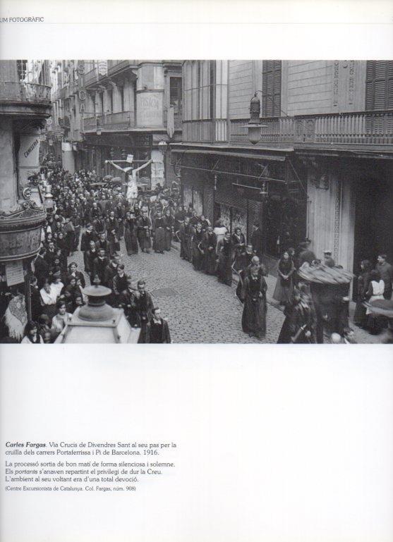 LAMINA V16234: Via Crucis en calle Portaferrisa de Barcelona 1916