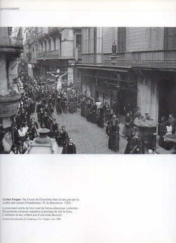 LAMINA V16234: Via Crucis en calle Portaferrisa de Barcelona 1916