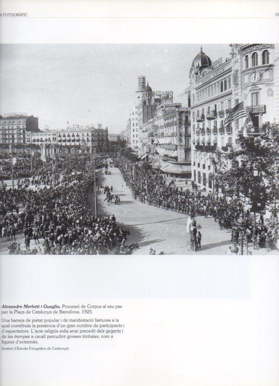LAMINA V16232: Procesion del Corpus en la Plaça Catalunya de Barcelona 1925