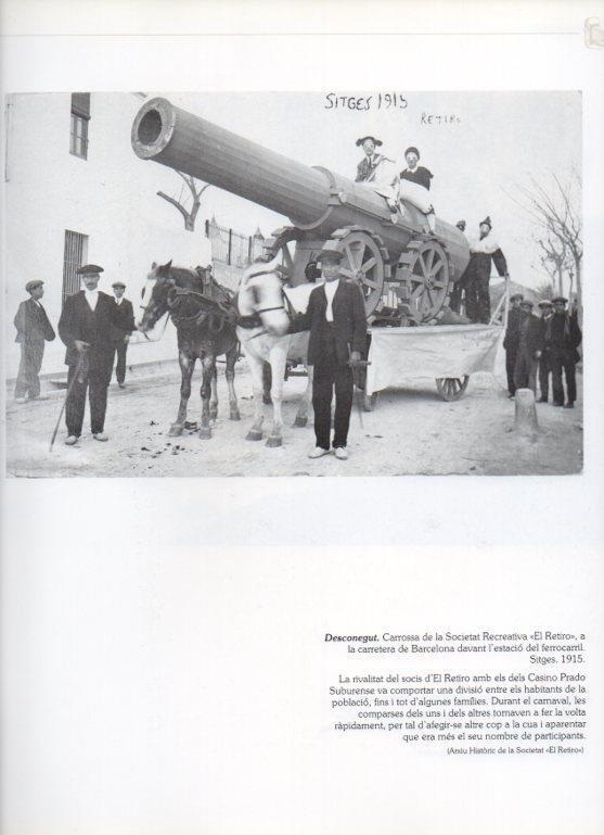 LAMINA V16224: Carroza de la Societat Recreativa El Retiro, Sitges 1915