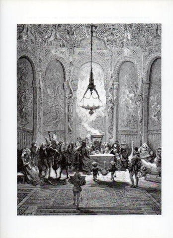 LAMINA V16061: Orlando Furioso ilustracion de Gustavo Dore. Modelo 177