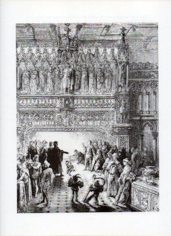 LAMINA V16060: Orlando Furioso ilustracion de Gustavo Dore. Modelo 176