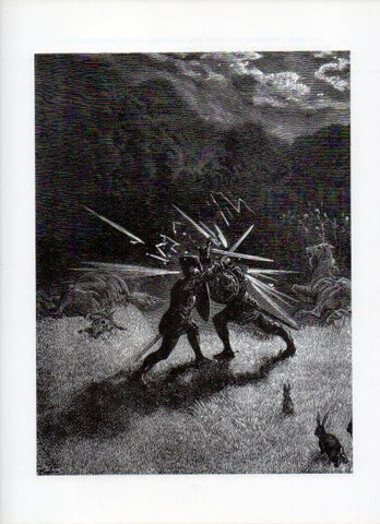 LAMINA V16059: Orlando Furioso ilustracion de Gustavo Dore. Modelo 175