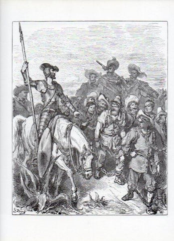 LAMINA V15898: Don Quijote de la Mancha. Ilustracion de Gustavo Dore. Modelo 014