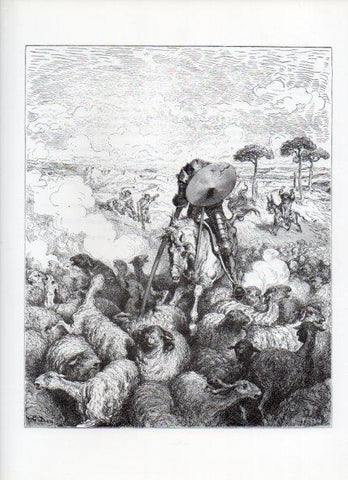 LAMINA V15897: Don Quijote de la Mancha. Ilustracion de Gustavo Dore. Modelo 013