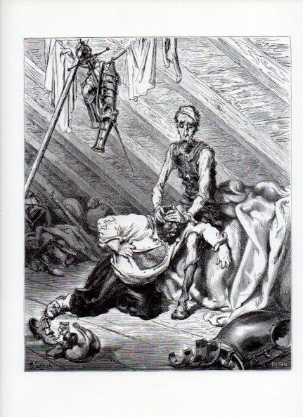 LAMINA V15896: Don Quijote de la Mancha. Ilustracion de Gustavo Dore. Modelo 012