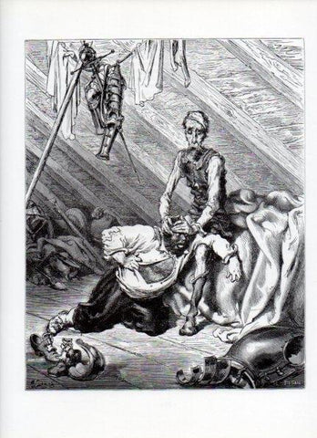 LAMINA V15896: Don Quijote de la Mancha. Ilustracion de Gustavo Dore. Modelo 012
