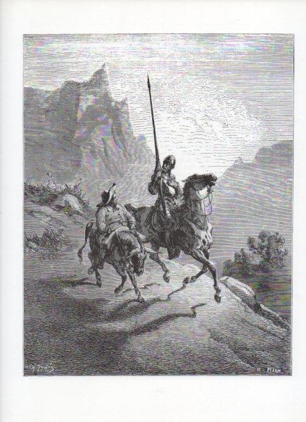 LAMINA V15890: Don Quijote de la Mancha. Ilustracion de Gustavo Dore. Modelo 006