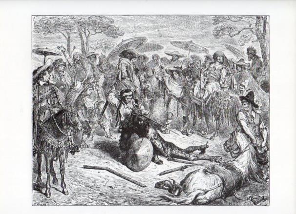 LAMINA V15888: Don Quijote de la Mancha. Ilustracion de Gustavo Dore. Modelo 004