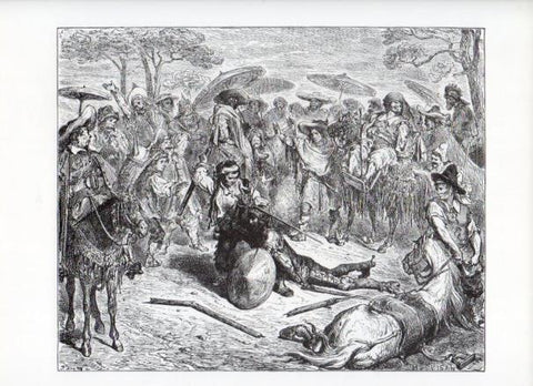 LAMINA V15888: Don Quijote de la Mancha. Ilustracion de Gustavo Dore. Modelo 004